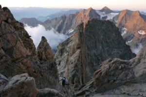 Arête de Sialouze, dans les Écrins, vallée de Serre-Chevalier