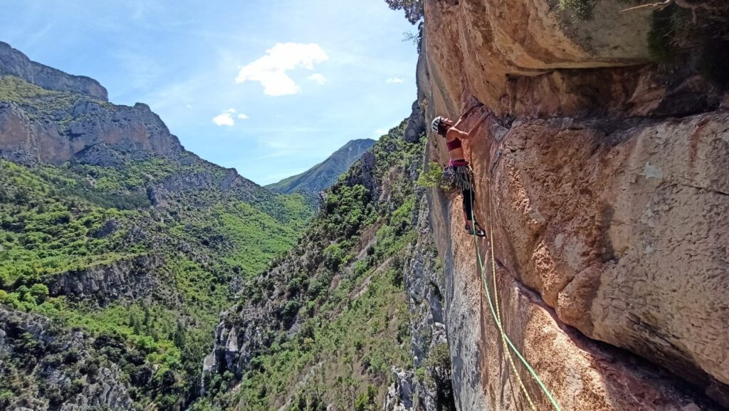 Escalade dans le Verdon