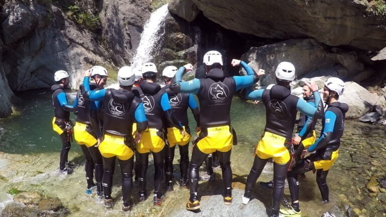 Groupe au Canyon du Fournel