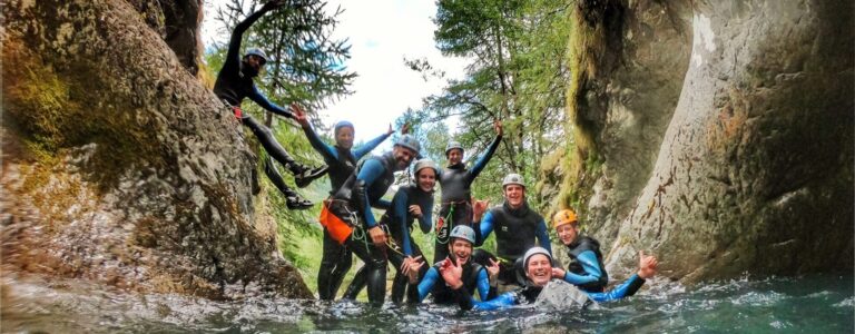 groupe au Canyon des Oules