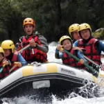 Enfants en rafting près de Briançon
